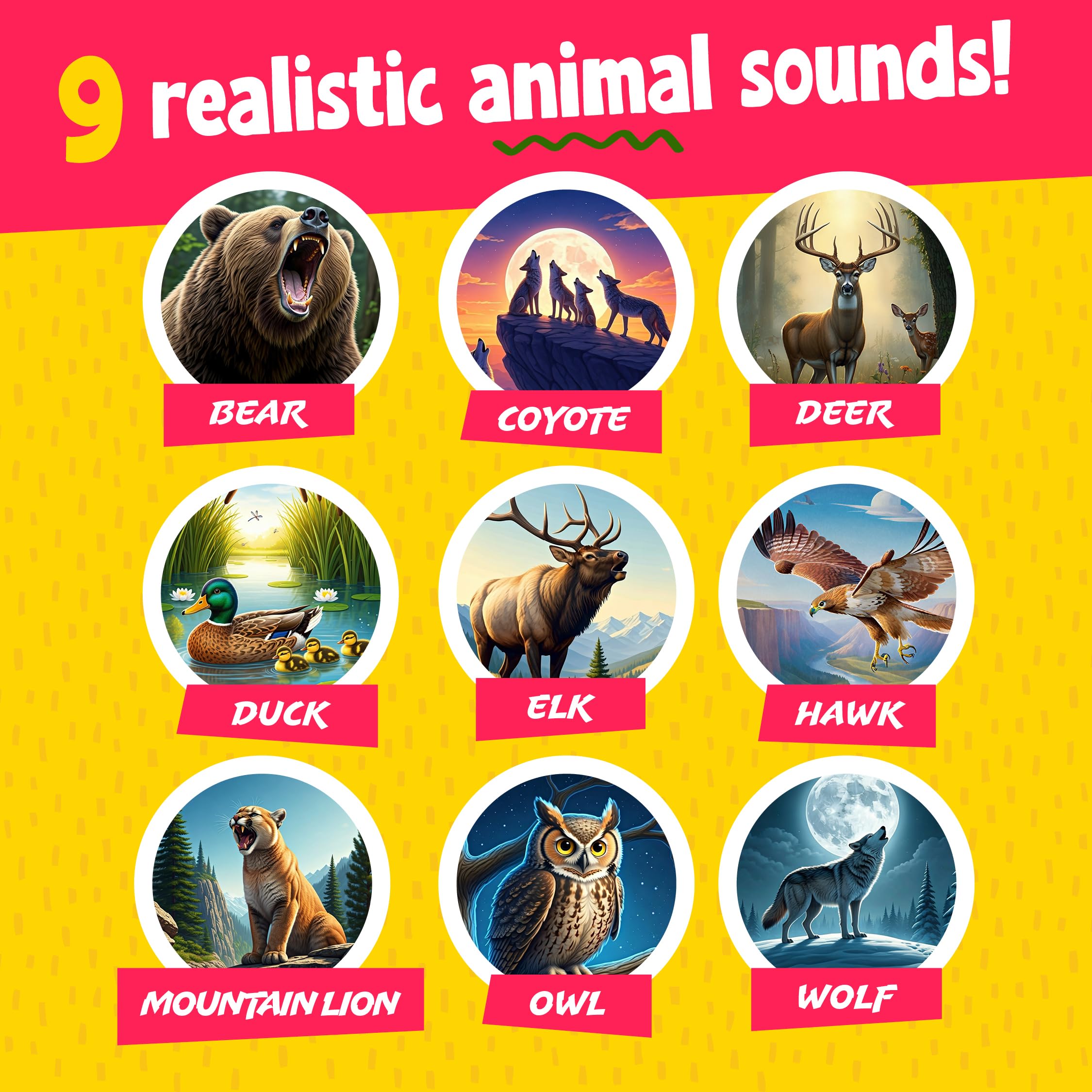 Mini Explorer Animal Caller for Kids Rechargeable - Kids Outdoor Toys Gifts - Outdoor Toys for Boys Ages 3 4 5 6 7 Years - Toy for 4 Year Old Boys - 3 Year Old Boy Gift 3-5, 4-6, 5-7 - Birthday Gifts