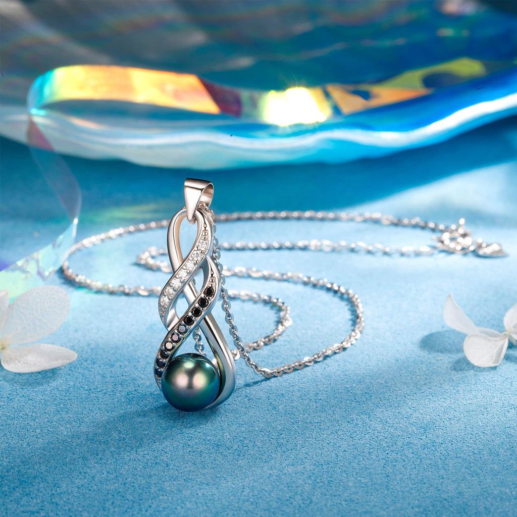 NONNYL Valentine's Day Gifts for Women Gift for Wife Grandma Gifts Anniversary,Tahitian Black Pearl, Mothers Day Gifts, Wedding Couples Birthday Christmas Day Gift