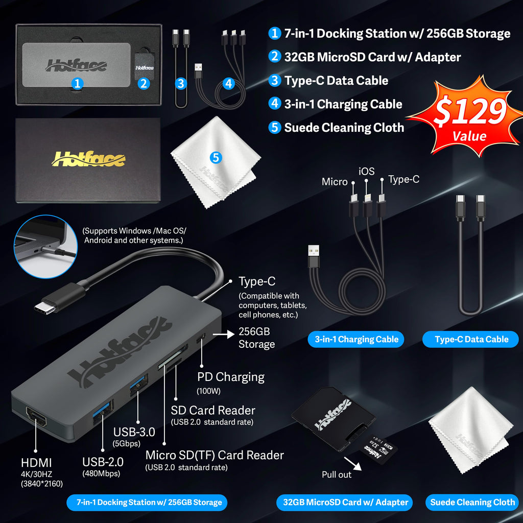 Lenovo Ideapad 3 15.6" FHD Chromebook, Intel Celeron N4500, 4GB RAM, 352GB Storage (64GB SSD+288GB Docking Station Set), ‎Intel UHD Graphics, Full Size Keyboard, Chrome OS, Artic Gray