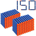 Pokiiulk Refill Darts 150 Pcs Bullets Ammo - Compatible with Nerf Guns N-Strike Elite Series - Refill Darts Premium Foam Bullets Pack for Boys Party Favors(Blue)