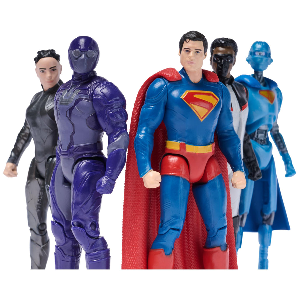 DC Comics, Superman Heroes Vs. Villains 5-Pack, 3-Inch Action Figure, Stylized Superhero Figures with Dynamic Poses and Battle Ready Armor, Kids Toys for Ages 4+