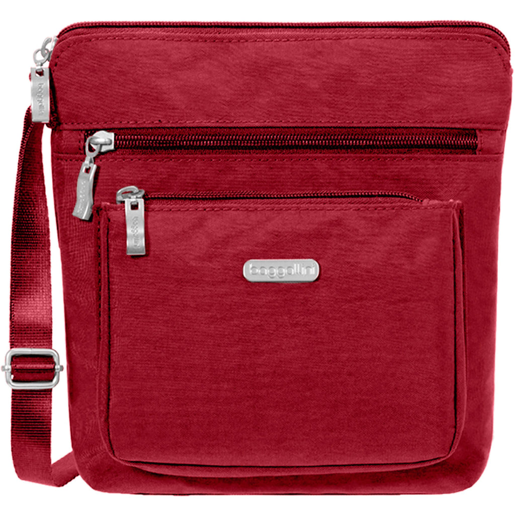 Baggallini womens Pocket With Rfid Crossbody Bags, Apple, One Size US