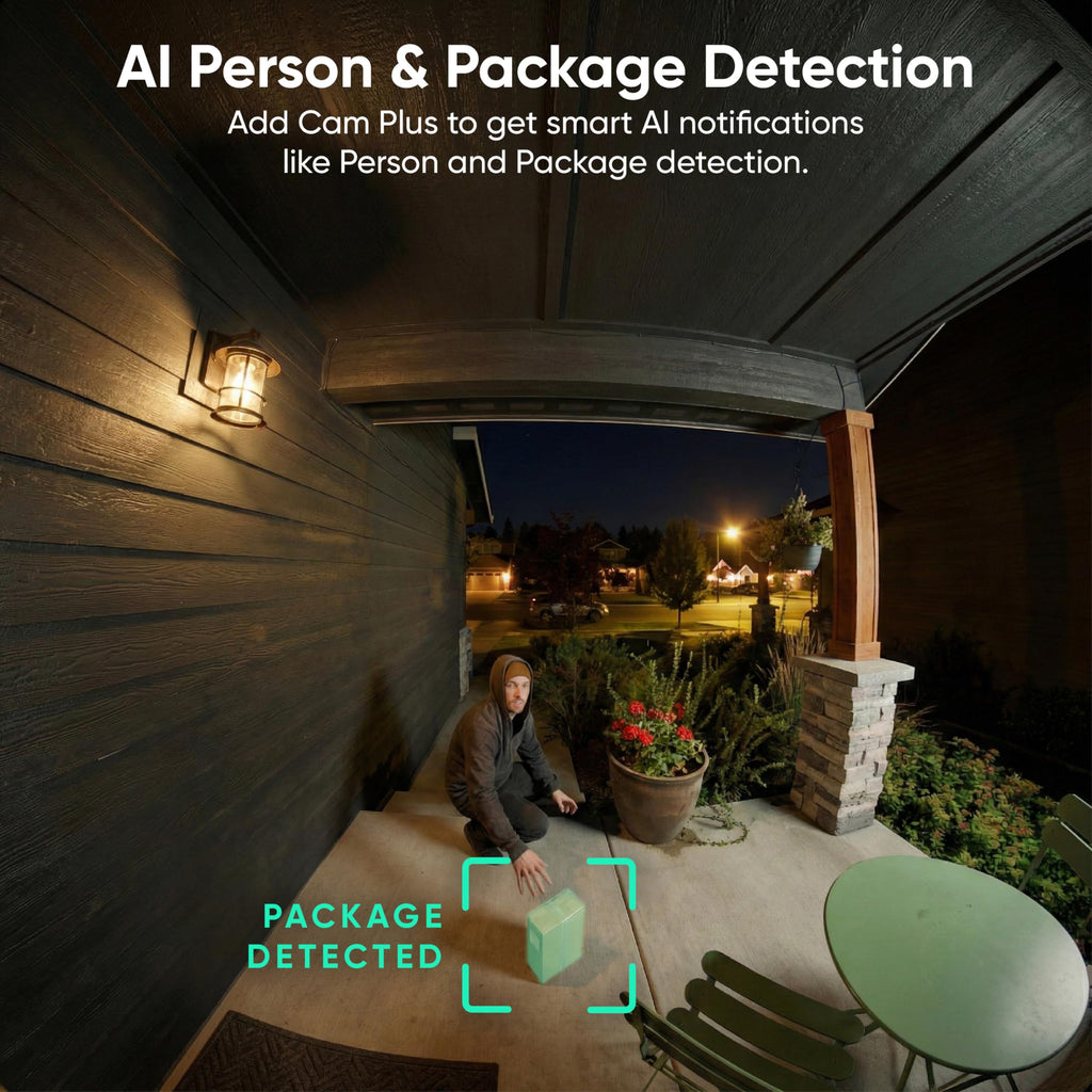 Wyze Battery Video Doorbell Wireless Camera, 1536x1536 HD+ with Color Night Vision, 2-Way Audio, 1:1 Head-to-Toe View, Person/Vehicle/Package Monitor, Wire-Free/Wired Option, 1 Minute Easy Setup