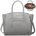 LOVEVOOK Laptop Tote Bag for Women, 15.6 Inch Large Capacity Work Bags Briefcase Purse with Multiple Pockets & Large Bottle Holder, Vegan Leather Business Office Computer Bag for Teacher