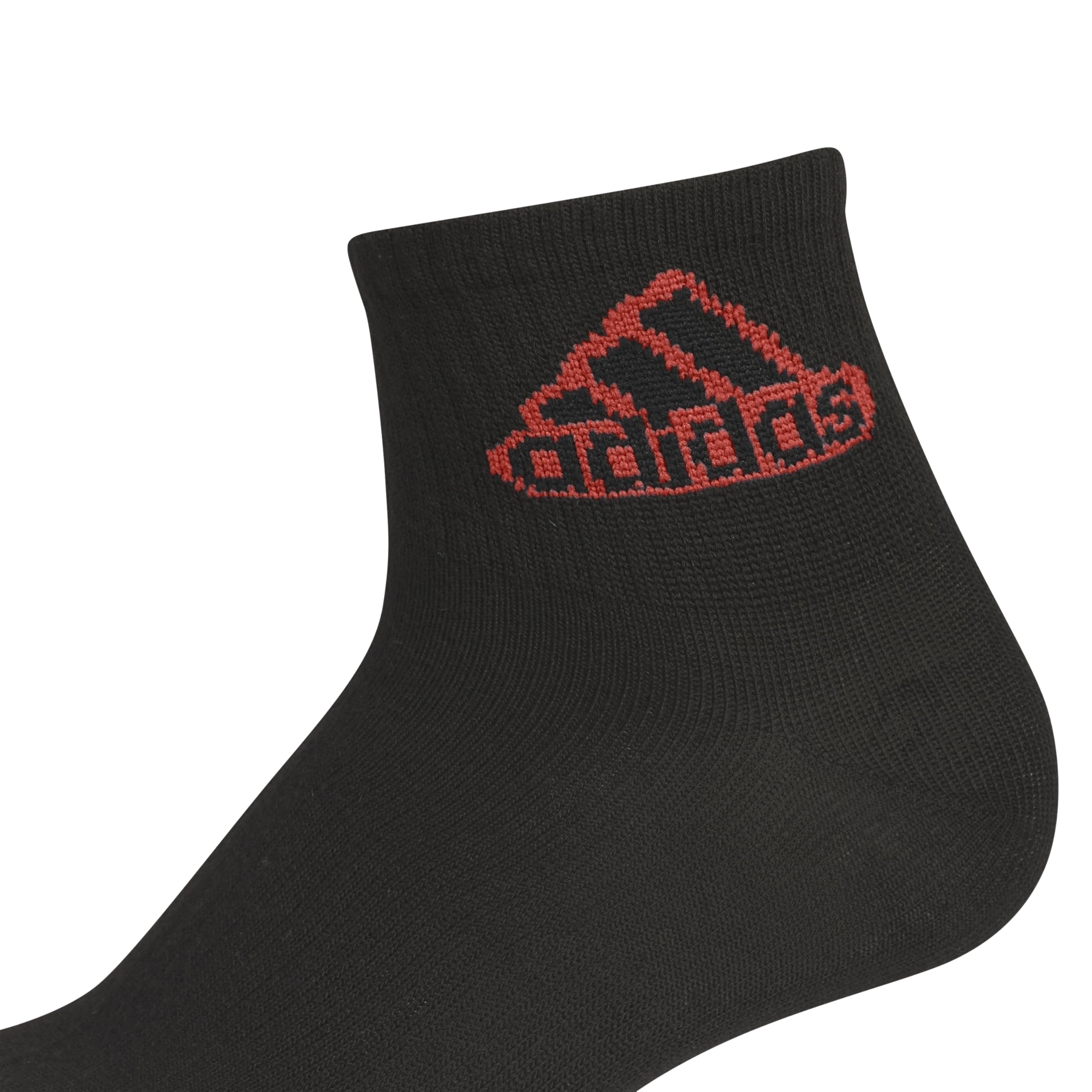 adidas Unisex Kids Quarter Ankle Socks for Boys and Girls Youth (6-Pack) Superlite Breathable and Lightweight