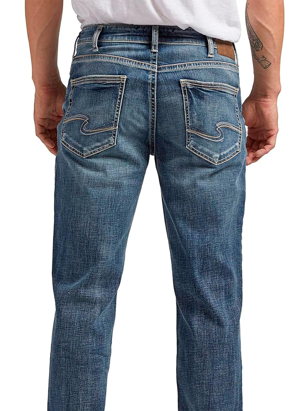 Silver Jeans Co. Men's Grayson Classic Fit Straight Leg Jeans, Dark Wash SDK312, 40W x 32L