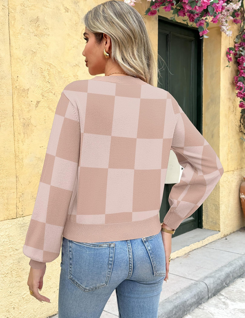 Zeagoo Fall Sweaters for Women Long Sleeve Lightweight V-Neck Soft Basic Knit Crop Top 2025 Trendy Outfits