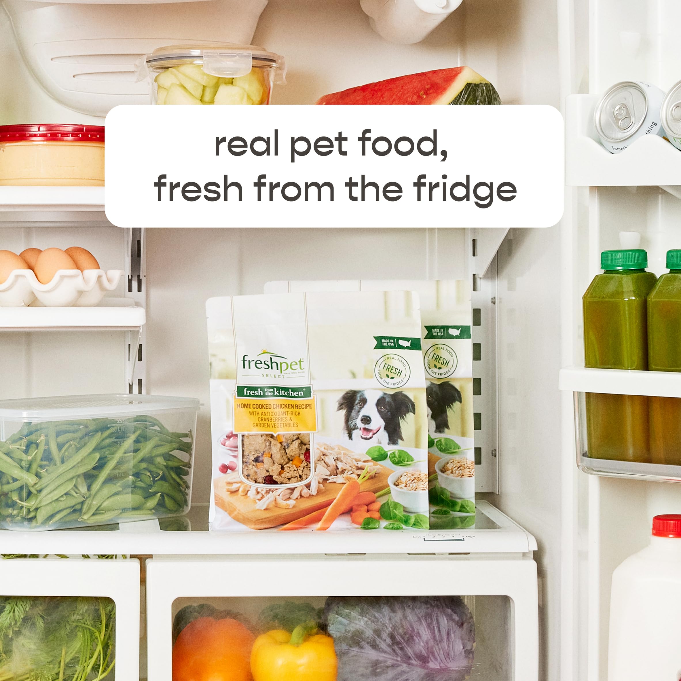Freshpet Fresh Dog Food, Freshly Roasted Meals, Tender Chicken Recipe, 5.5 lb