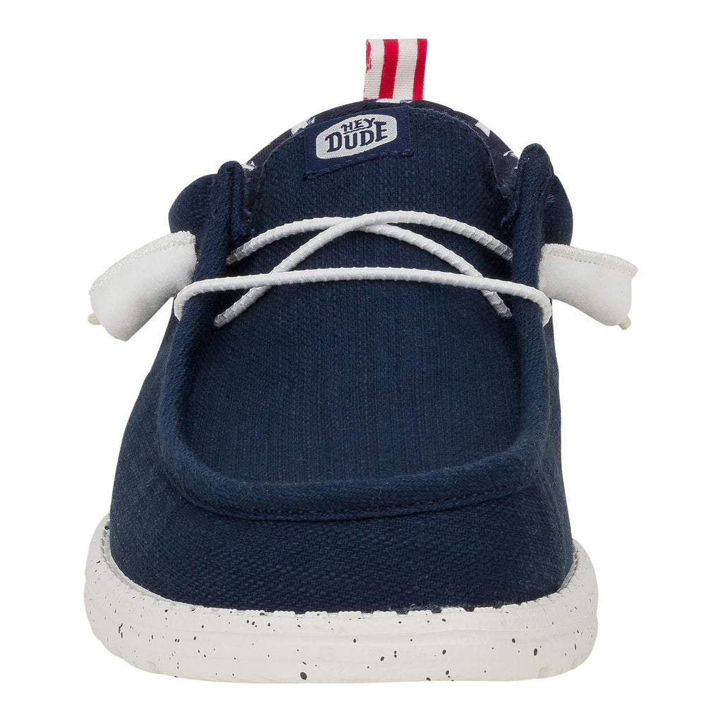 HEYDUDE Wally Funk Americana Stars Navy Blazer Size 11, Men’s Shoes, Men's Slip-on Loafers, Comfortable & Light-Weight