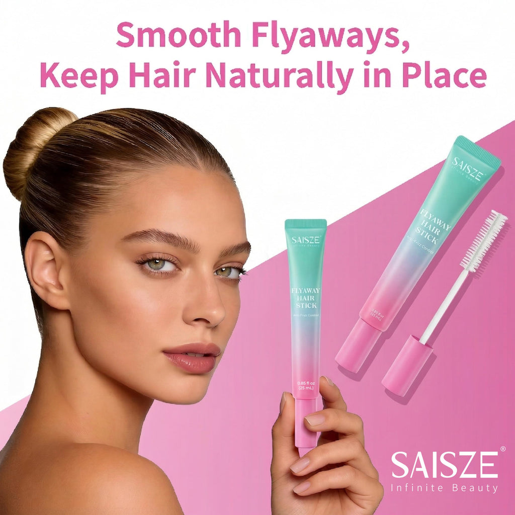SAISZE Fly Away Stick for Hair, Flyaway Hair Tamer, Lightweight Frizz Control Hair Products for Baby Hairs and Bangs, Travel Essentials, Gifts for Kids, Teen Girls and Mother, 0.85 Oz