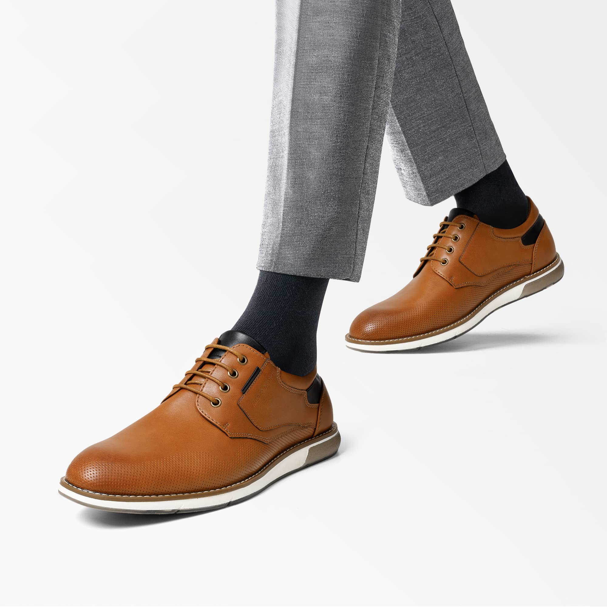 Bruno Marc Men's Casual Dress Shoes,Size 12,Brown,SBOX2336M