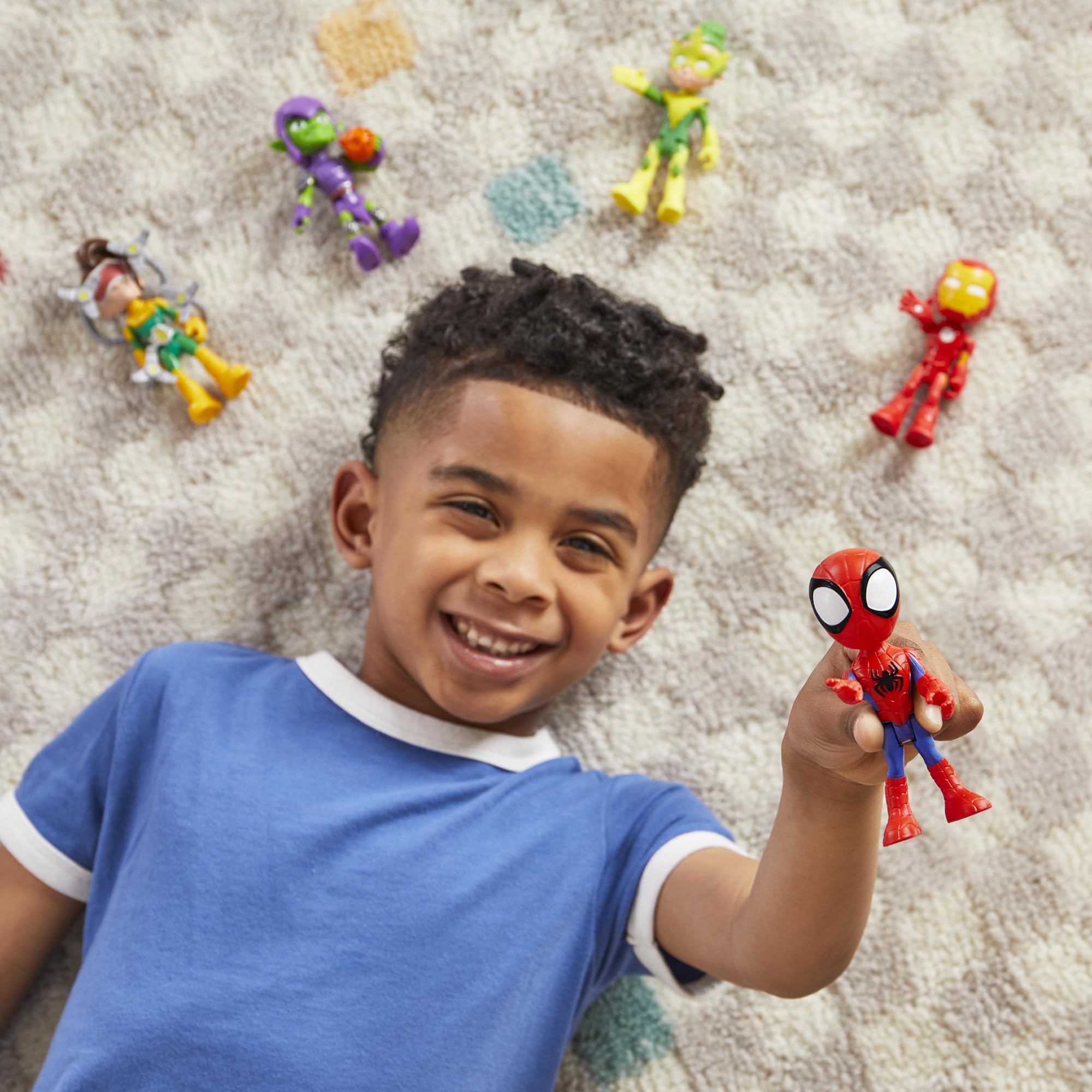 Spidey and his Amazing Friends Hasbro Marvel, Friends & Foes Pack, 5 Action Figures, 4-Inch, Preschool Super Hero Toys for Kids Ages 3 and Up (Amazon Exclusive)