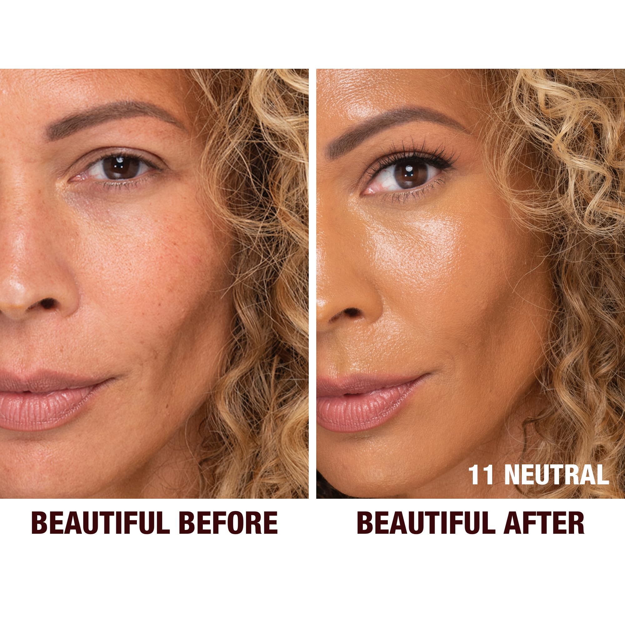 Charlotte Tilbury Beautiful Skin Medium Coverage Hydrating Foundation - Buildable Liquid Makeup for Instant Glow, Plumping Hydration & Lasting Skincare Benefits - 11 Neutral