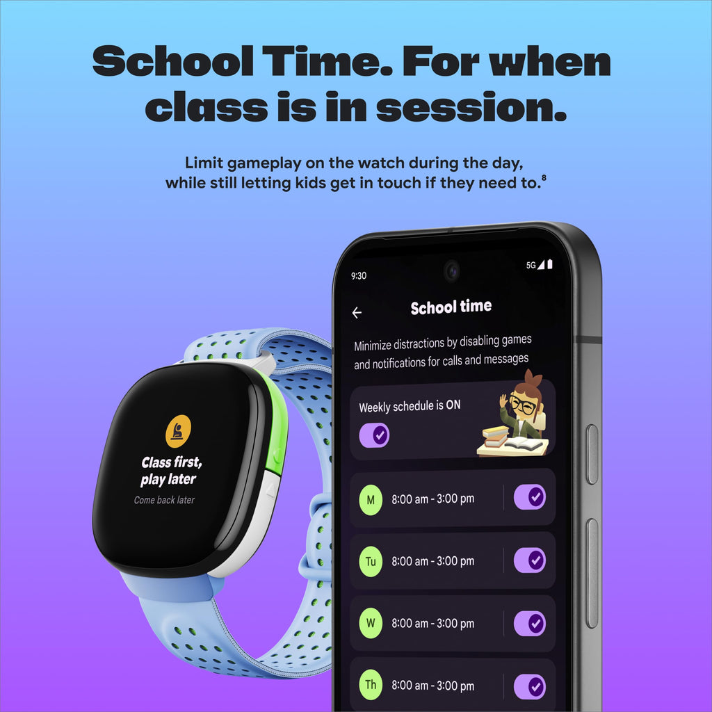 Fitbit Google Ace LTE - Kids Smartwatch with Call, Message, GPS, and Activity-Based Games, Ace Pass Data Plan Required - Mild - Strange Arcade