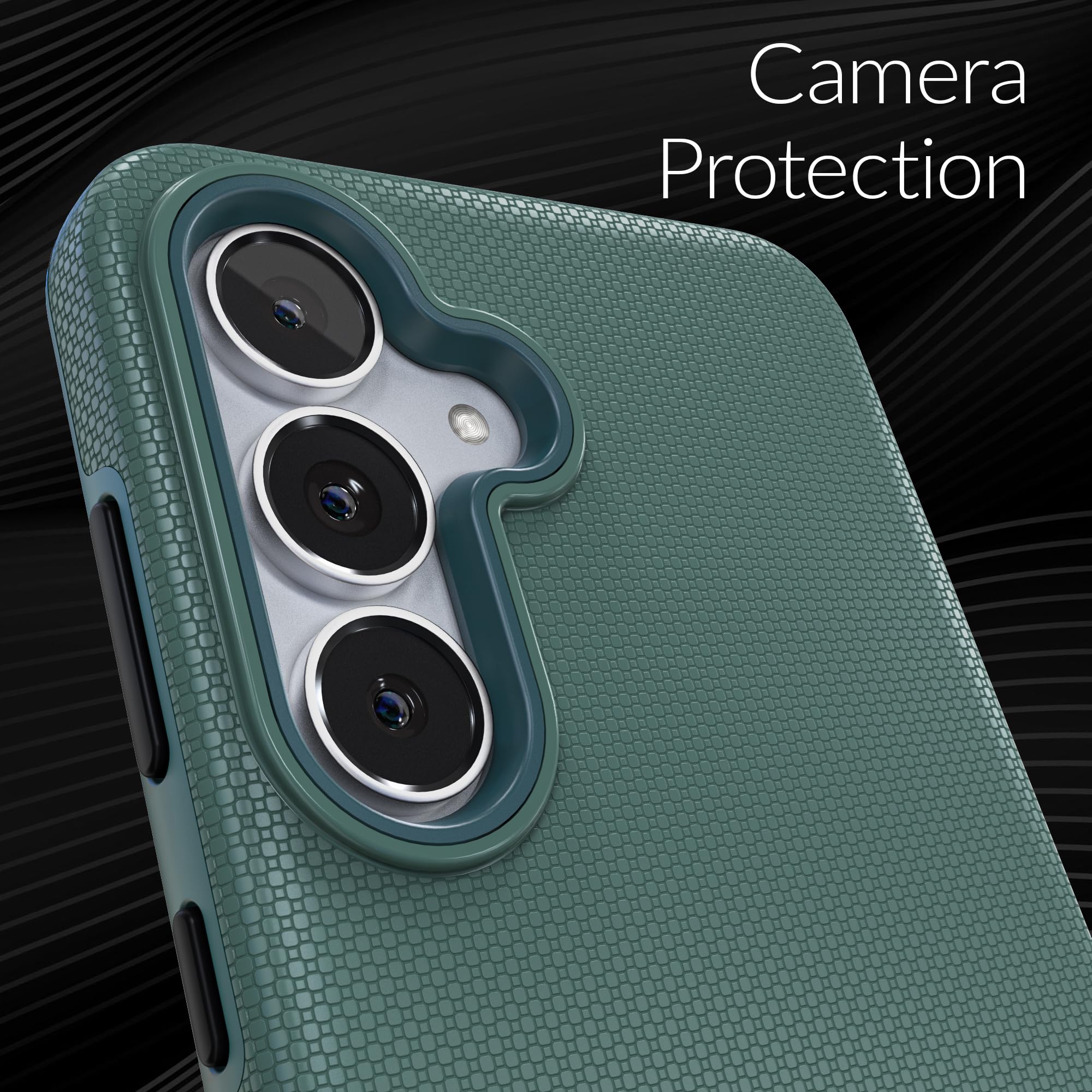 Crave Compatible with Samsung Galaxy S25 FE Case, Shockproof Protection Dual Layer Case for Samsung Galaxy S25 FE (6.7 inch) - Forest Green