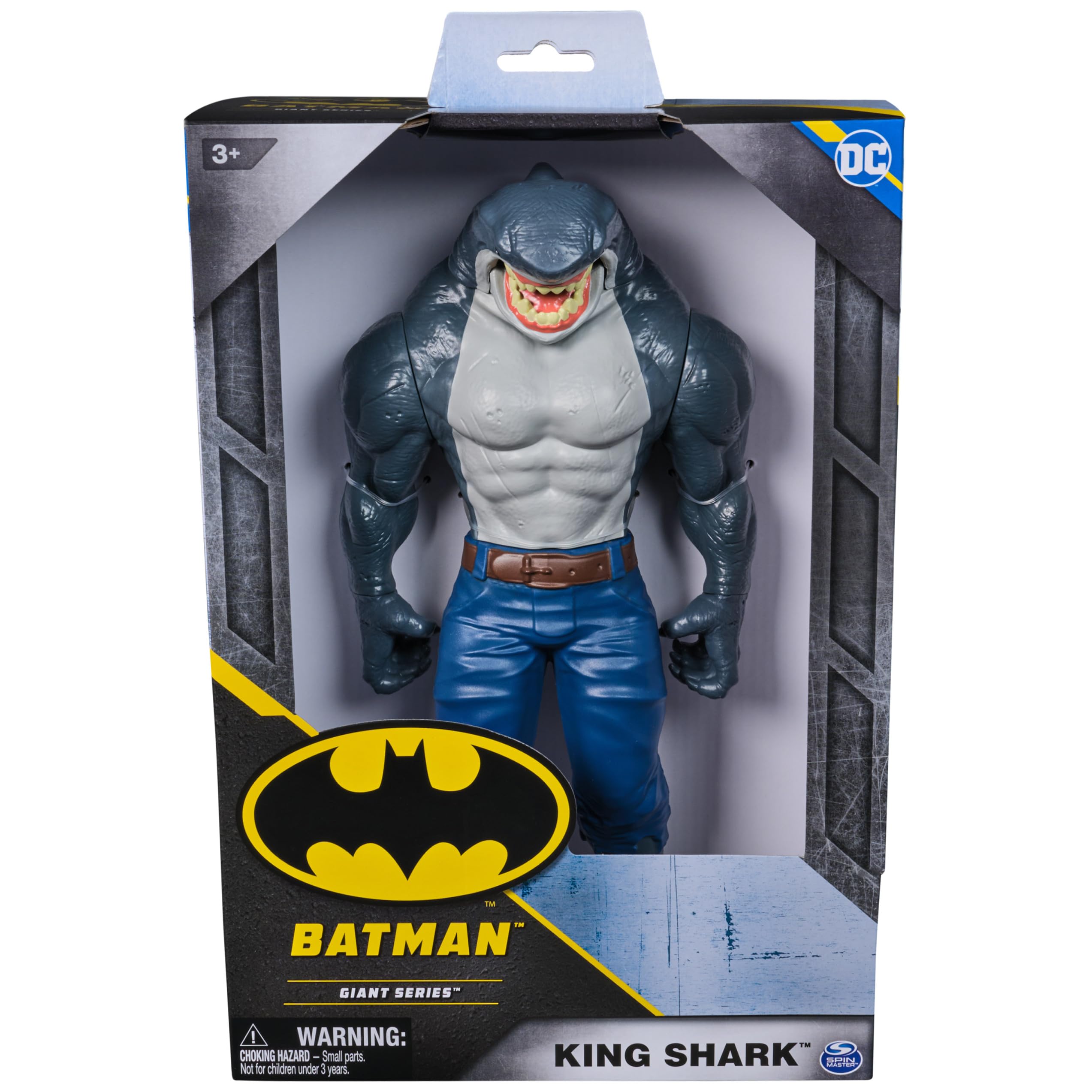 DC Comics, Batman Giant Series King Shark Action Figure, 12-inch Super Hero Collectible Kids Toys for Boys and Girls Ages 3 and Up
