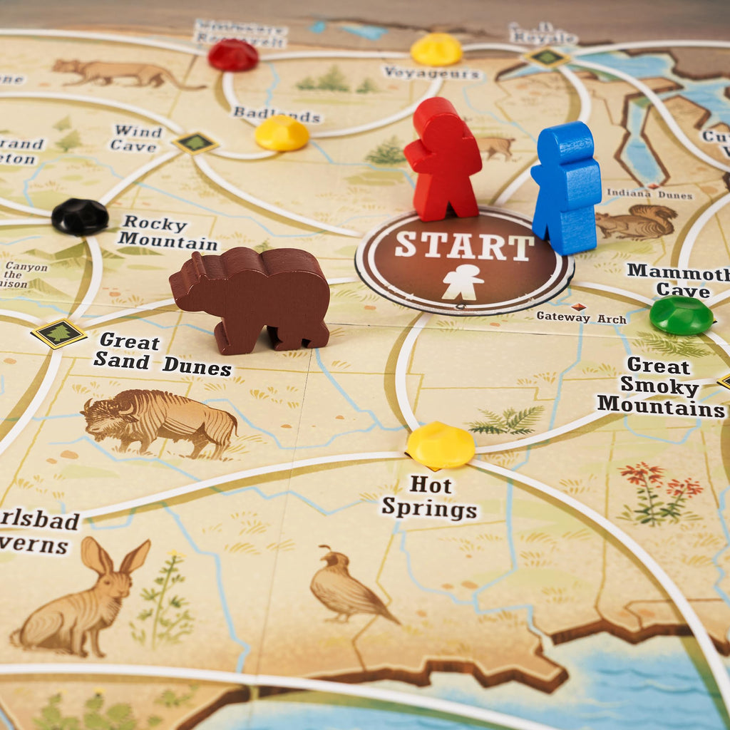 Underdog Games Trekking The National Parks - Award-Winning Family Board Game for Kids Ages 10+ - Easy to Learn, Fun Activities for 1-5 Players, Great for Family Bonding & for National Parks Lovers