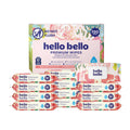 Hello Bello Premium Wipes, Designed for Sensitive Skin with Chamomile & Aloe Extracts, Rosy Posy (12 Resealable Packets = 720 Total Wipes)