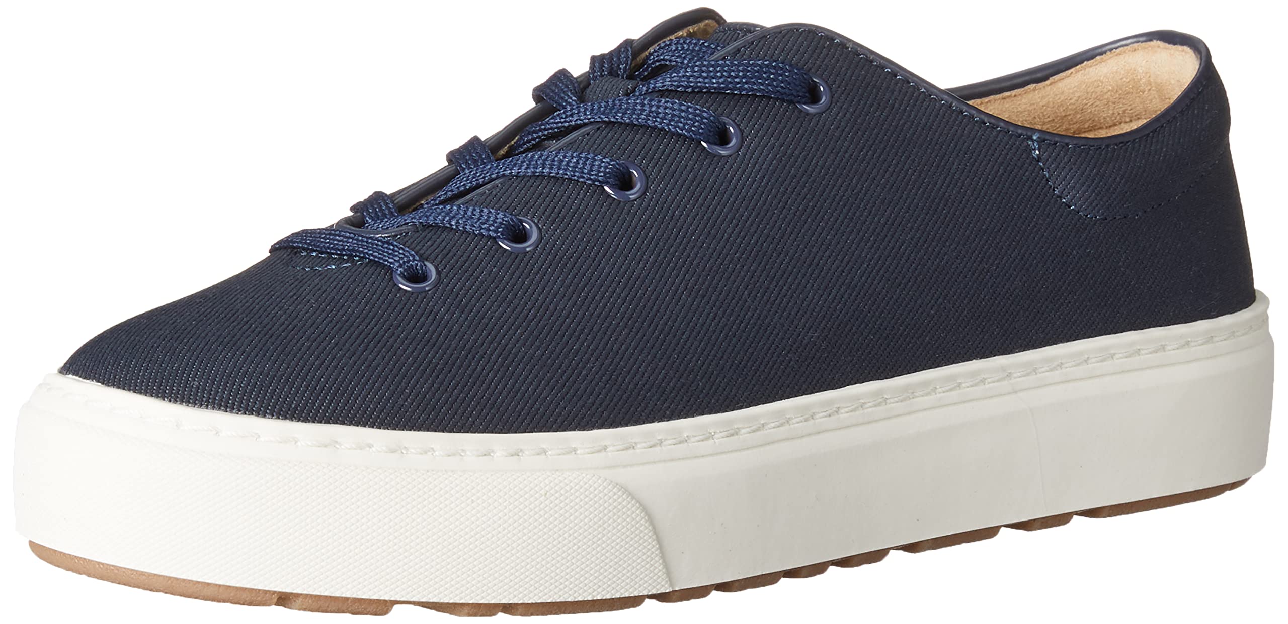 Amazon Essentials Women's Casual Lace Up Platform Sneakers, Navy, 7