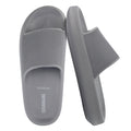 CUSHIONAIRE Feather EVA Mens Sandals – Slip On Recovery Slides, Lightweight Water Shoes for Men, GRAY 9