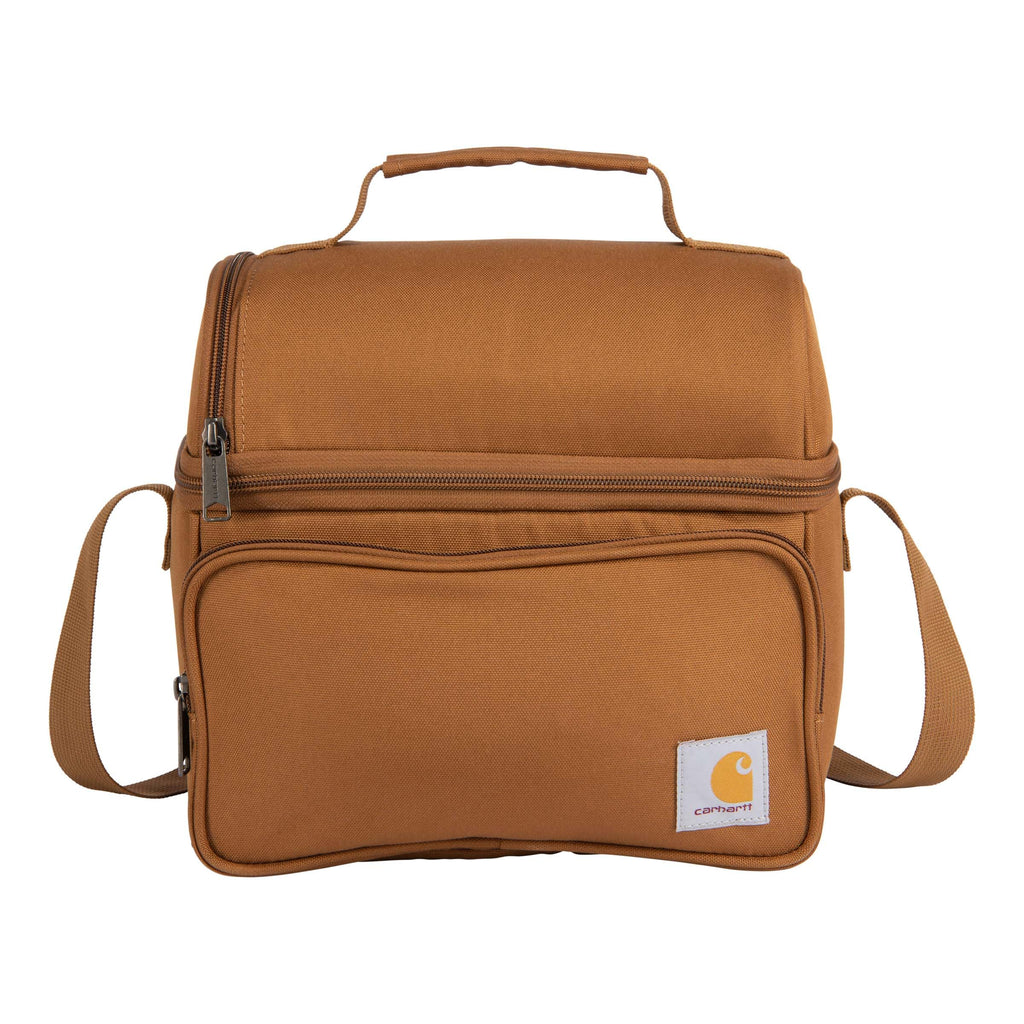Carhartt Camping Cooler, Worksite Lunchbox, Soft Shell Lunch Bag for Construction Sites, Work and Everyday Use, Brown