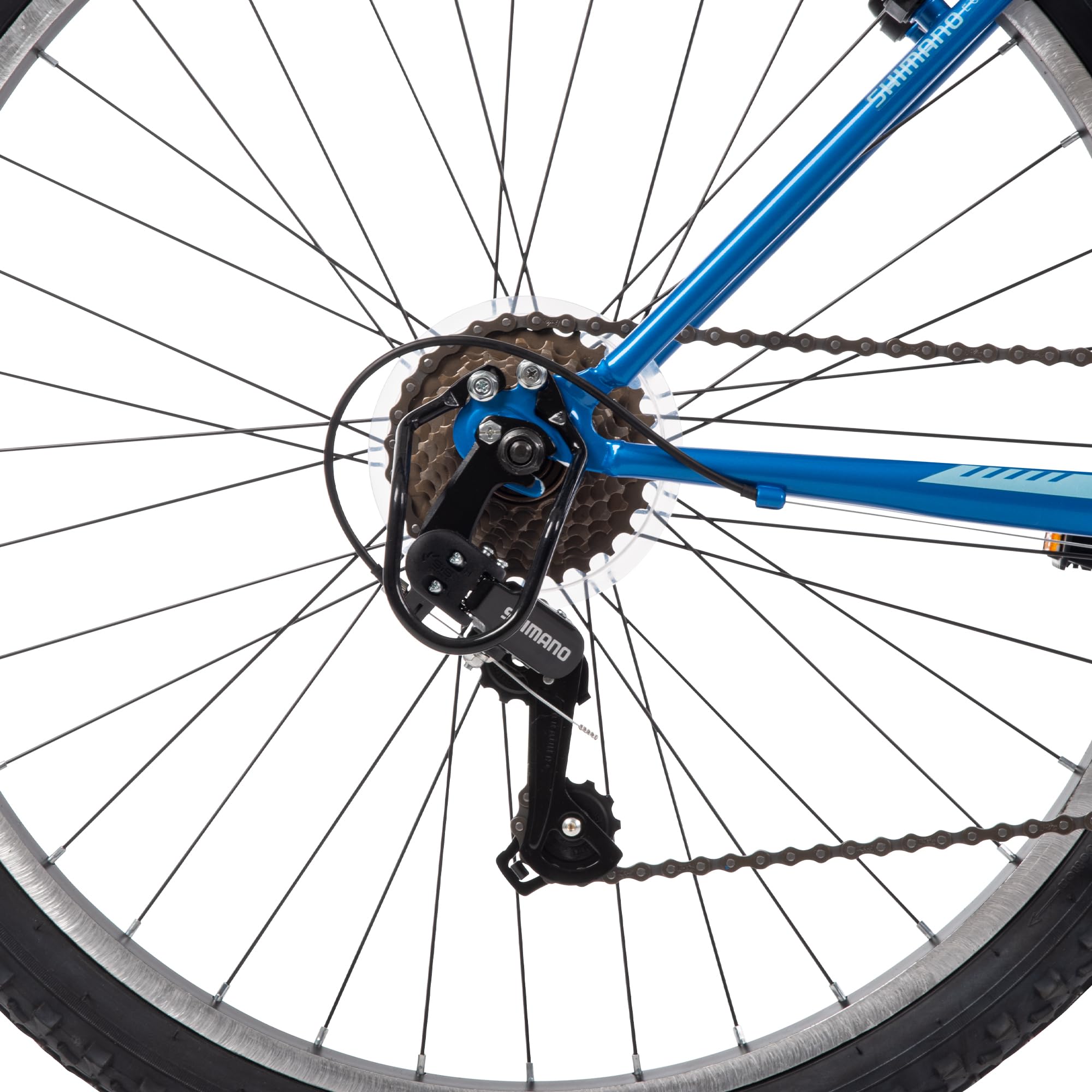 Huffy Stone Mountain Womens 26 Inch Mountain Bike, Deep Sea Gloss Frame, 21-Speed Shimano Twist Shifting, Front Suspension, Comfort Saddle | 20"/24"/26" Sizes, 6-21 Speeds, Dual Suspension Available |