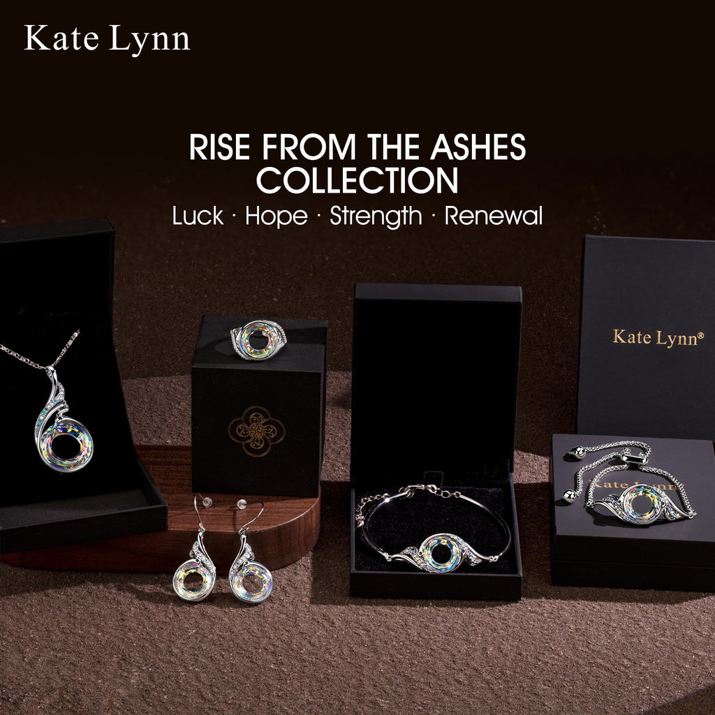 Kate Lynn Phoenix Necklaces for Women Crystal Pendant Necklace Jewelry Birthday Gifts for Women Christmas Mothers Day Gifts for Mom Wife Daughter Gift for Girlfriend Best Friends Lady