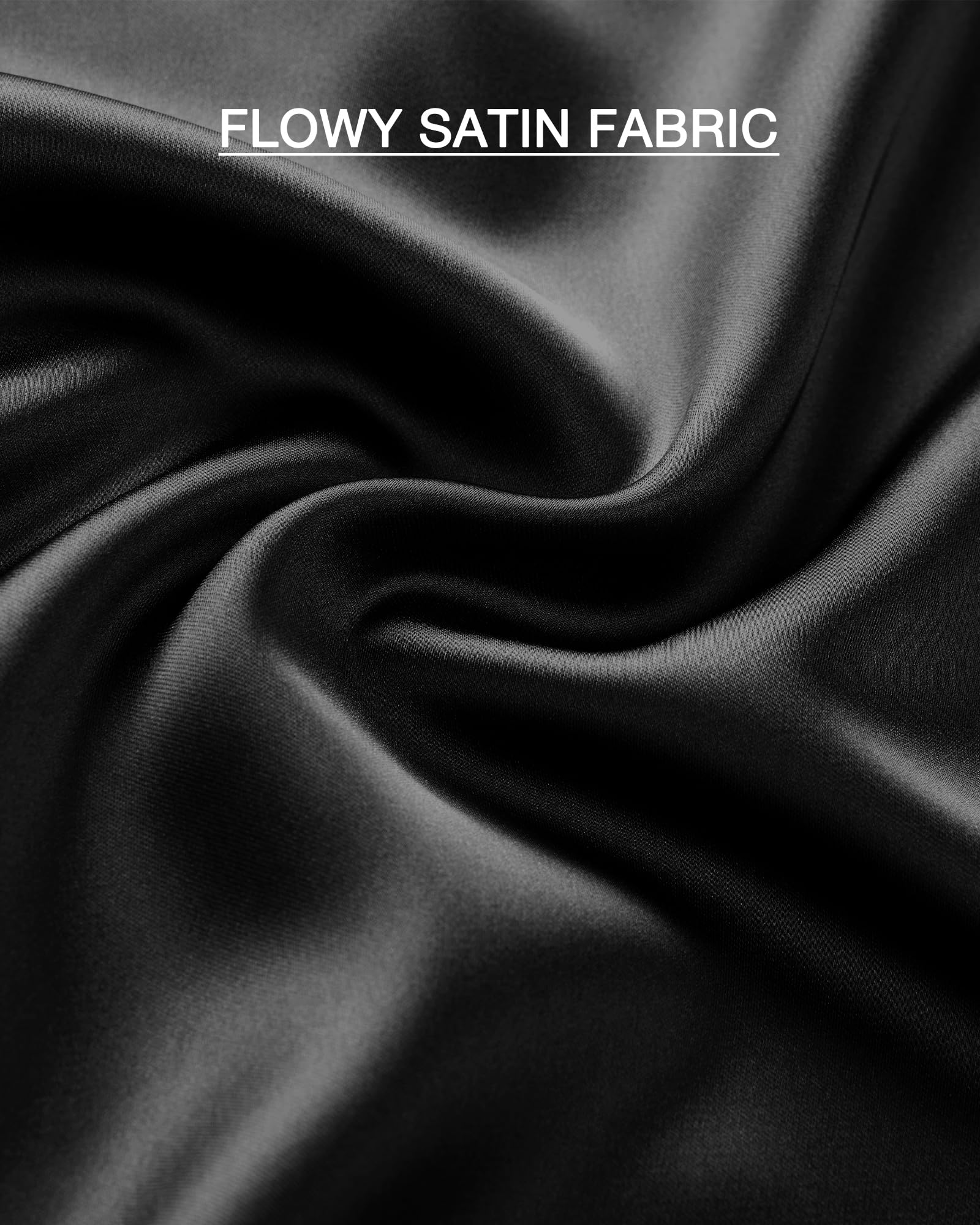 BTFBM 2026 Womens Spring Summer Long Satin Skirt Silk Elegant High Waist Cocktail Party Wedding Flowy A-Line Midi Skirts(Black, Small)