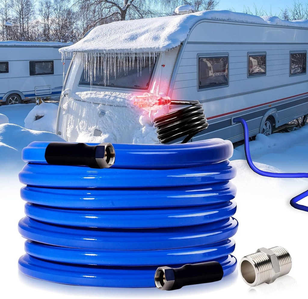 Yurnomy 30FT Heated Water Hose for RV,Rv Heating Water Hose,-45 ℉ Antifreeze Heated Drinking Garden Water Pipe,Rv Accessories for Camper