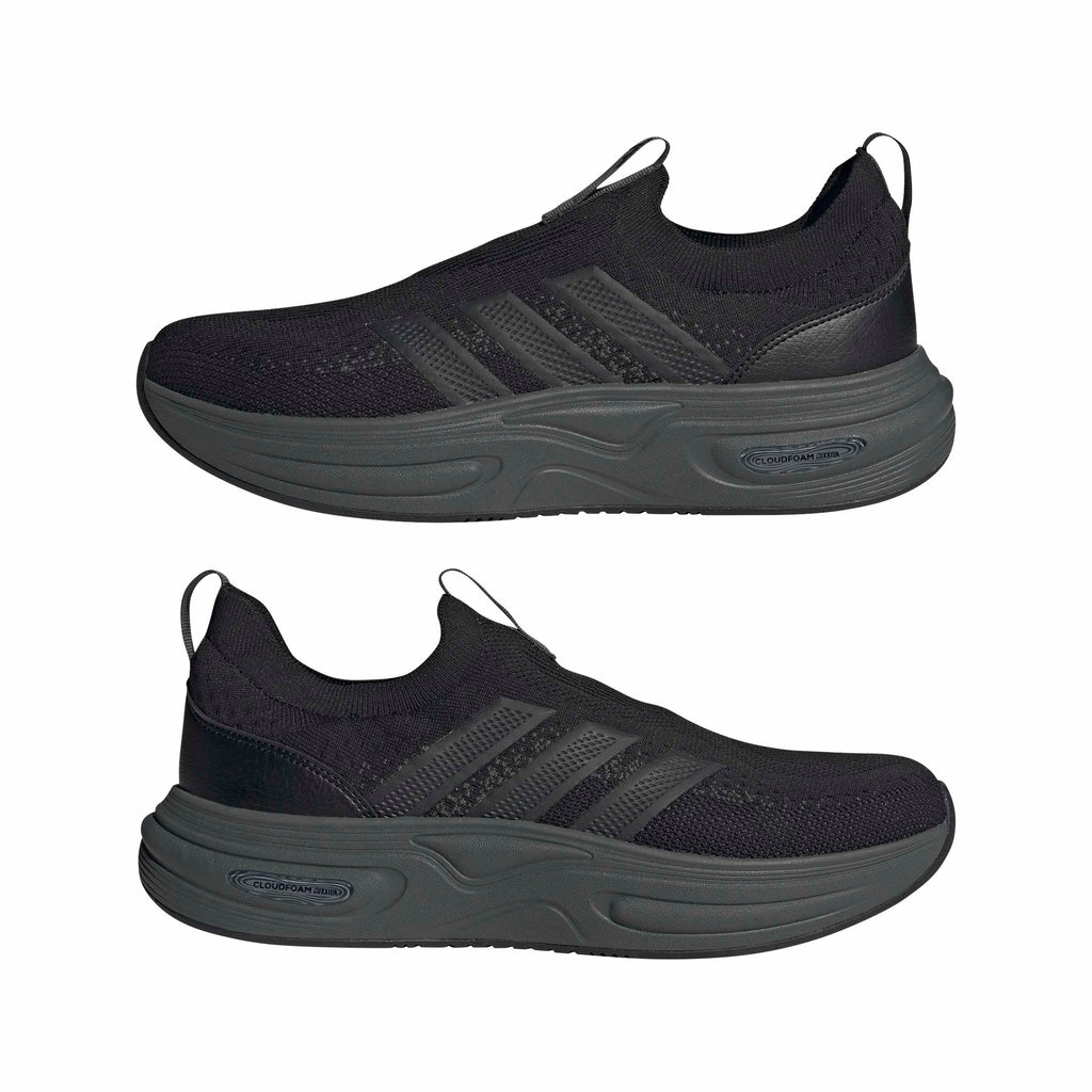 adidas Men's Cloudfoam Cuxxion - Sock, Black/Carbon/Grey, 10.5