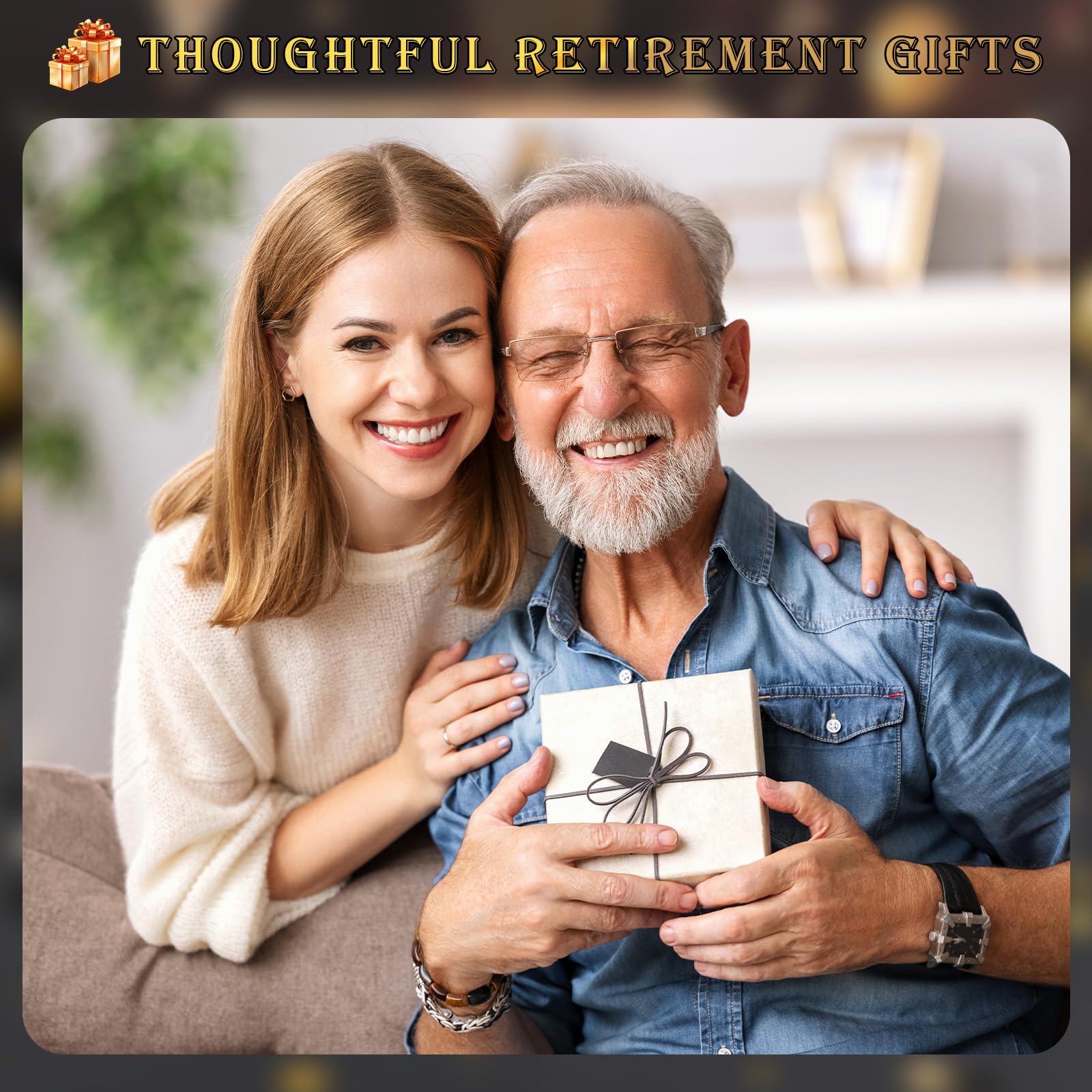 Keluna Retirement Gifts for Men - Retired Gifts for Him 2026 Retirement Cap Glass Decorations for Father Grandfather Husband Coworker Father's Day