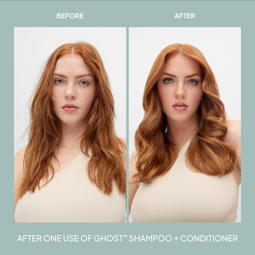 VERB Ghost Shampoo & Conditioner Duo Set, 12 fl oz, Infused with Moringa Oil -Cleanses + Moisturizes Fine and Weighed Down Hair - Vegan, No Parabens or Harmful Sulfates