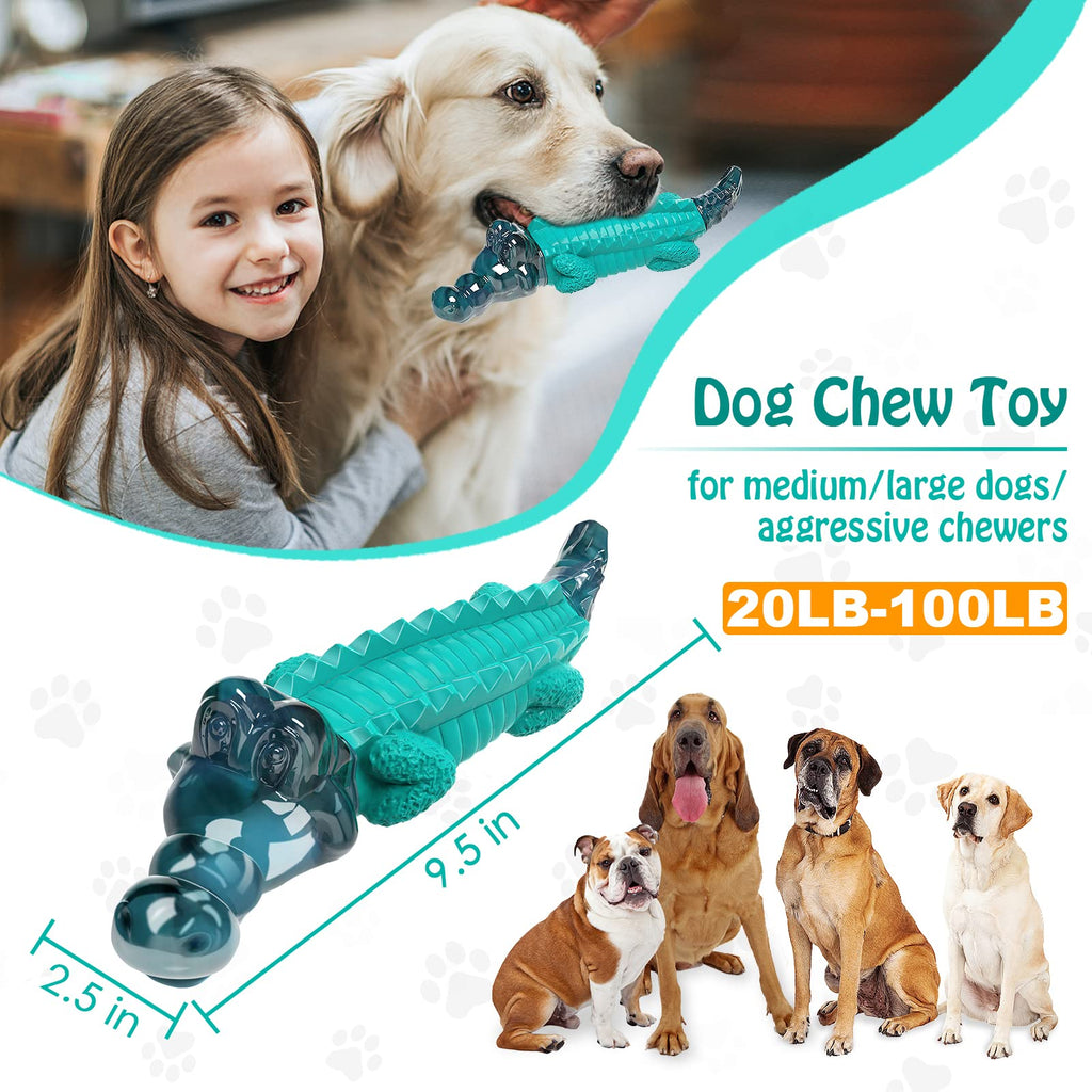 Jeefome Dog Toys for Aggressive Chewers - Tough, Indestructible Dog Chew Toys for Large, Medium, Small Breed Dogs to Keep Them Busy