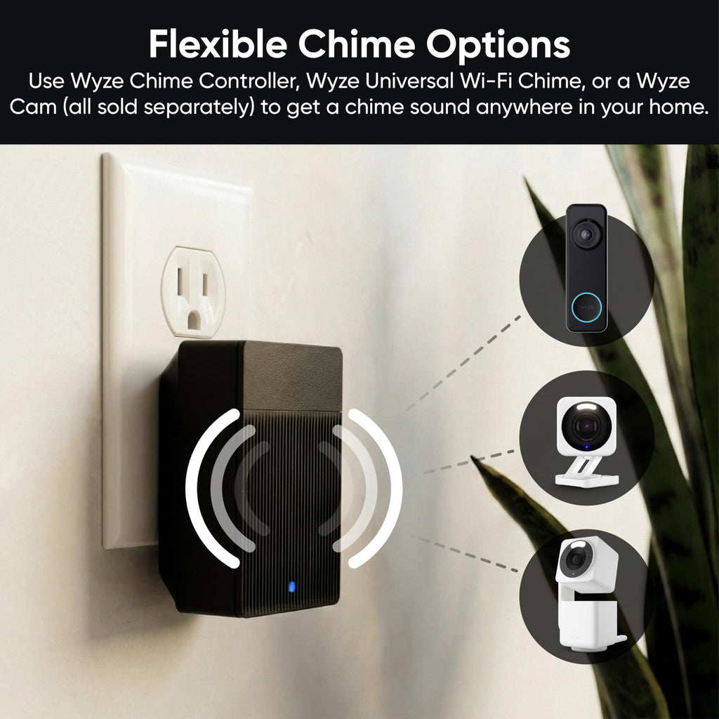Wyze Battery Video Doorbell Wireless Camera, 1536x1536 HD+ with Color Night Vision, 2-Way Audio, 1:1 Head-to-Toe View, Person/Vehicle/Package Monitor, Wire-Free/Wired Option, 1 Minute Easy Setup