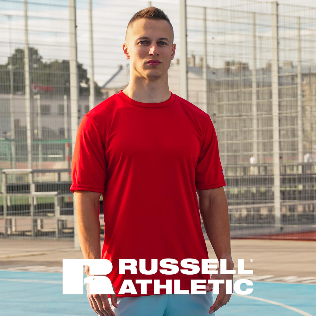 Russell Athletic Men's Short Sleeve Performance T-Shirt, Black, 4X-Large
