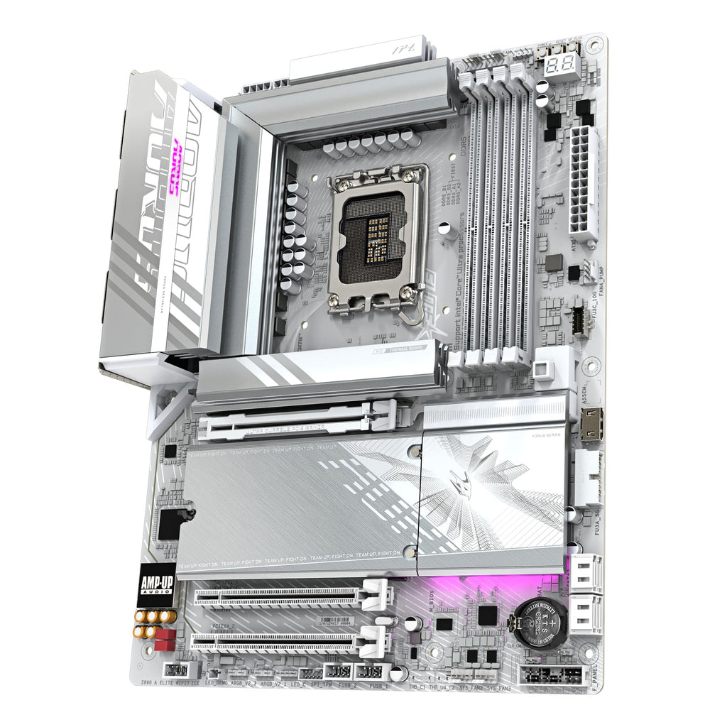 GIGABYTE Z890 AORUS Elite WIFI7 Motherboard - Supports Intel Core Ultra (Series 2) CPUs, 16+1+2 Phases VRM, up to 8800MHz DDR5 (OC), 1xPCIe 5.0 + 3xPCIe 4.0, Wi-Fi 7, 2.5GbE LAN, Thunderbolt 4