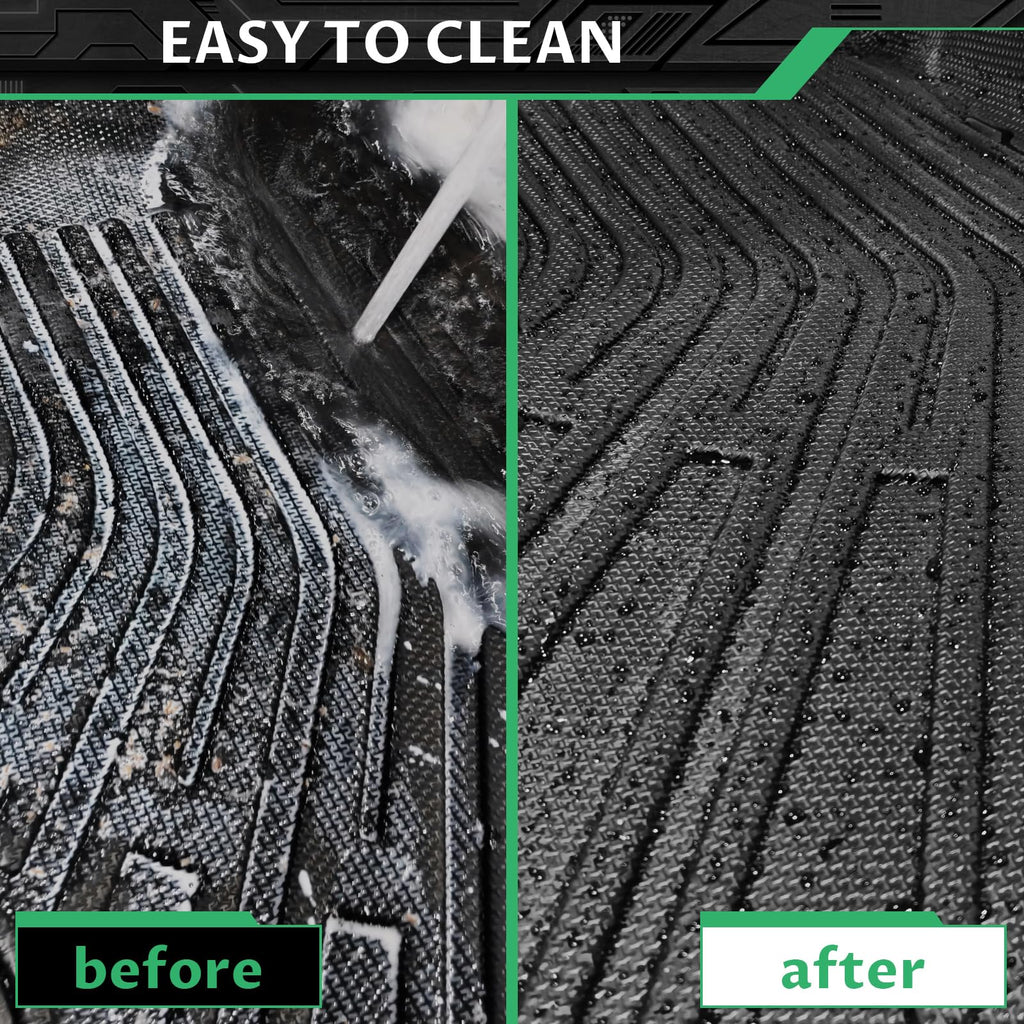 Floor Mats for 2015-2020 Chevrolet Suburban&for GMC Yukon XL (with 2nd Row Bench),7 Seats, TPE All Weather Protection Floor Liners Full Accessories for Chevy Suburban Floor Mats,Non-Slip Cargo Liner