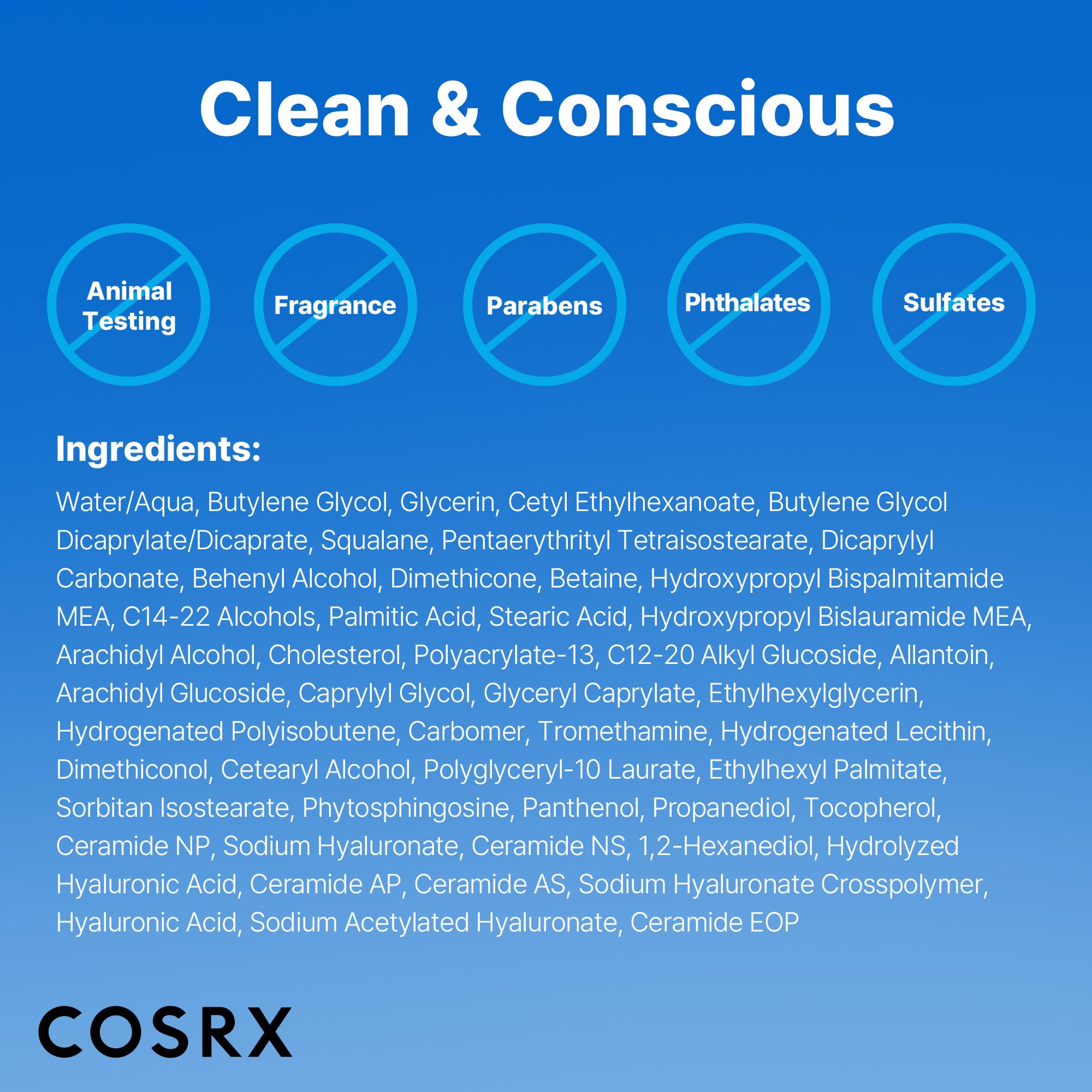 COSRX Ceramide Skin Barrier Moisturizer for Face with 7 Ceramides, Hyaluronic Acid & Panthenol for All Skin Types, 2.7 fl.oz, Korean Skin Care