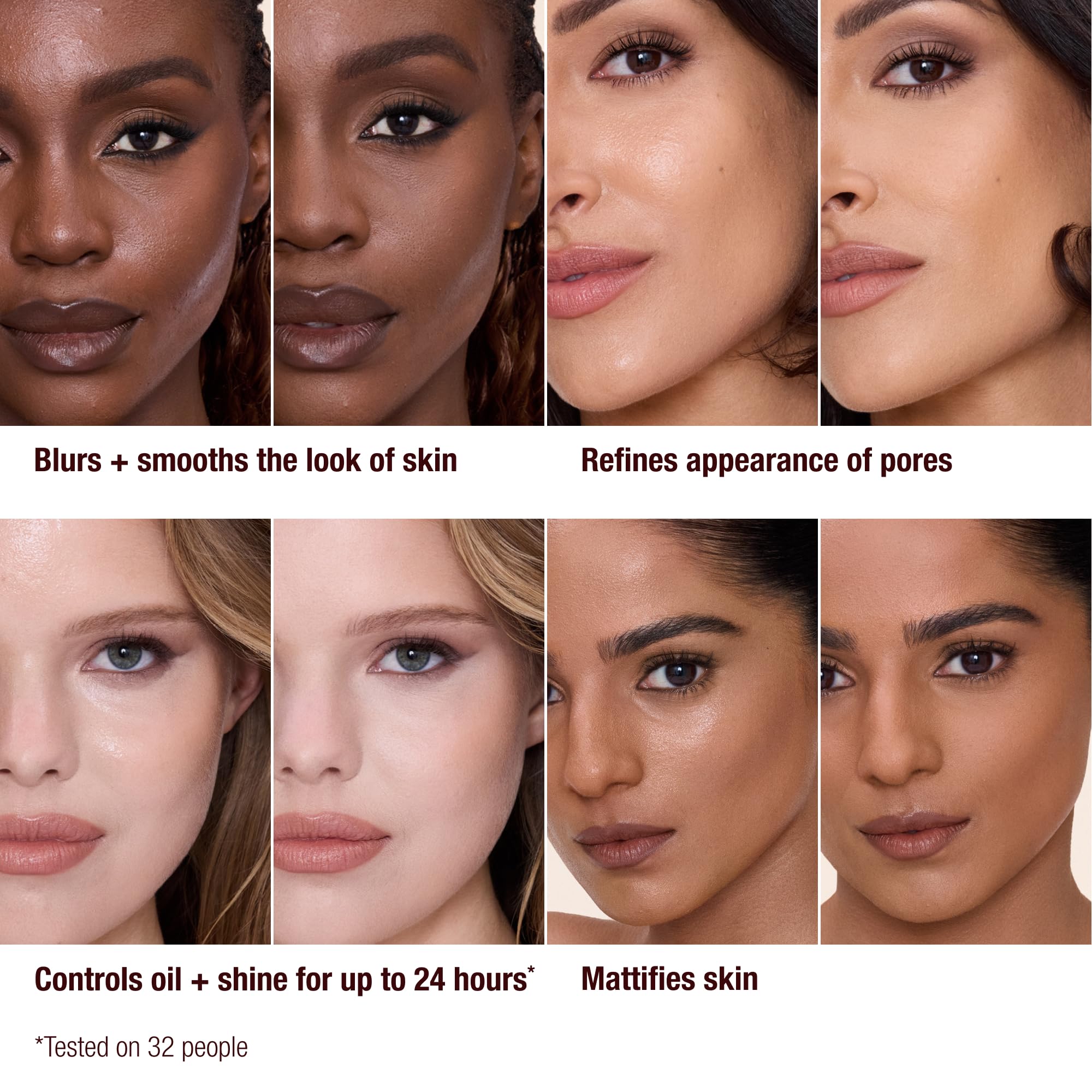 Charlotte Tilbury Airbrush Flawless Matte Setting Spray – Ulta-Fine Mist to Prime & Set Makeup Up to 16Hr – Oil and Shine Control with Blurring Matte Finish, Humidity & Waterproof