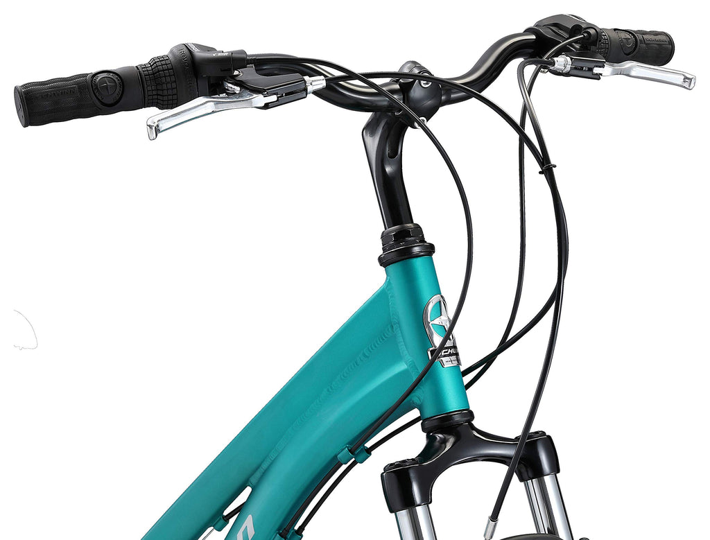 Schwinn Network 1 Hybrid Bike, 700c Mens and Womens Bike, 21-Speed Hybrid Bicycle, Aluminum Frame, Suspension Fork, Alloy Linear Pull Brakes, Adult Bicycle