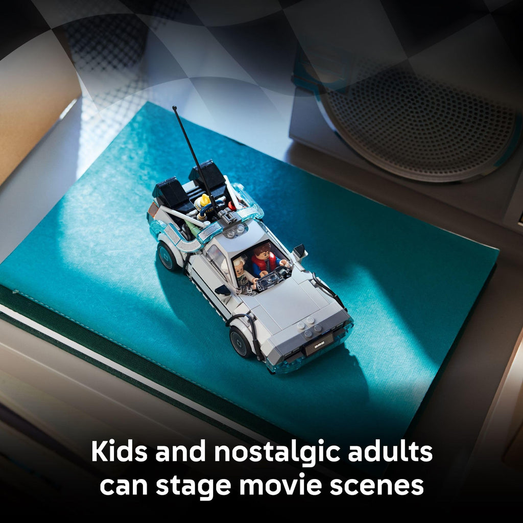 LEGO Speed Champions Time Machine from Back to The Future Building Toy for Kids - Pretend Play & Display Car Toy W/2 Build Modes for Boys & Girls, Ages 9+ - Gift Ideas for Birthdays & Fans - 77256