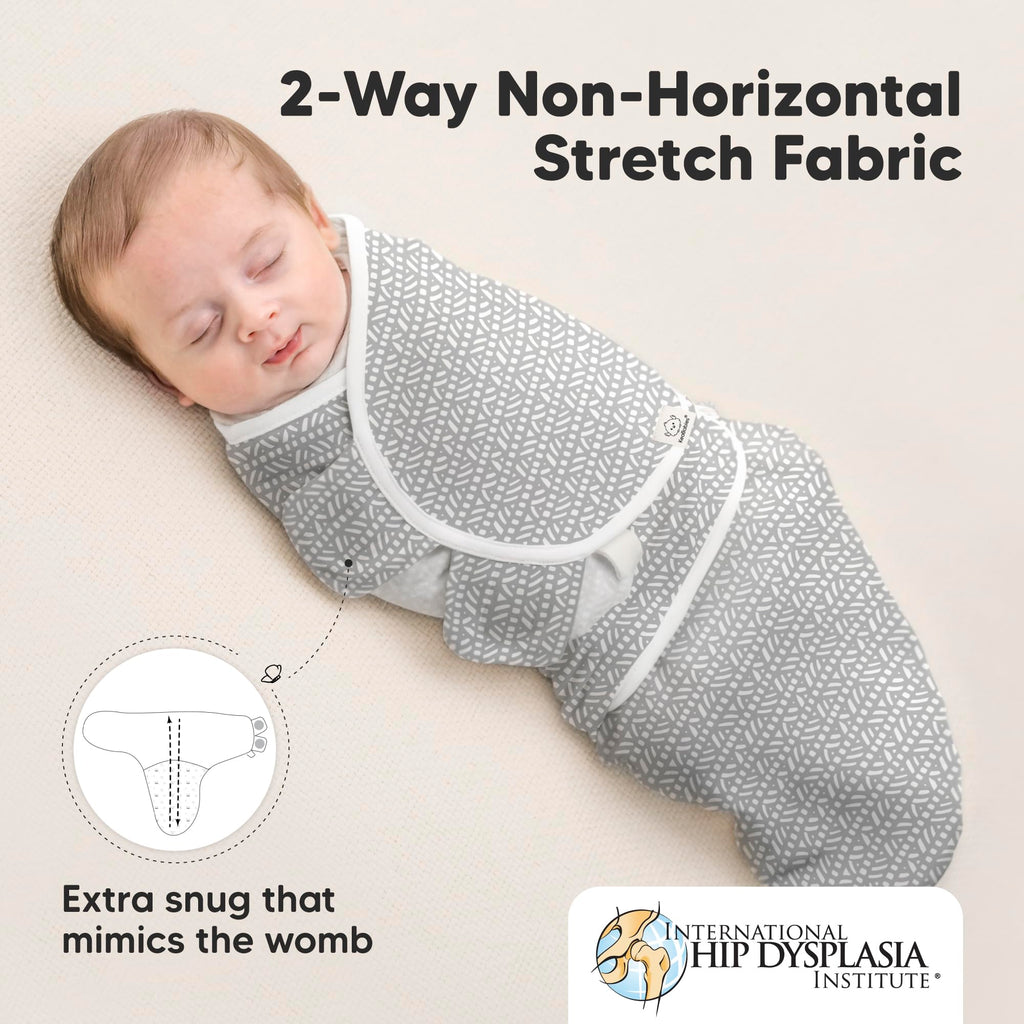 KeaBabies 3-Pack Organic Baby Swaddle Sleep Sacks - Swaddles for Newborns, Infant 0-3 Months, Baby Girls, Boys, Soft & Snug Newborn Sleep Sack, Nursery Swaddling Blankets (Nordic)