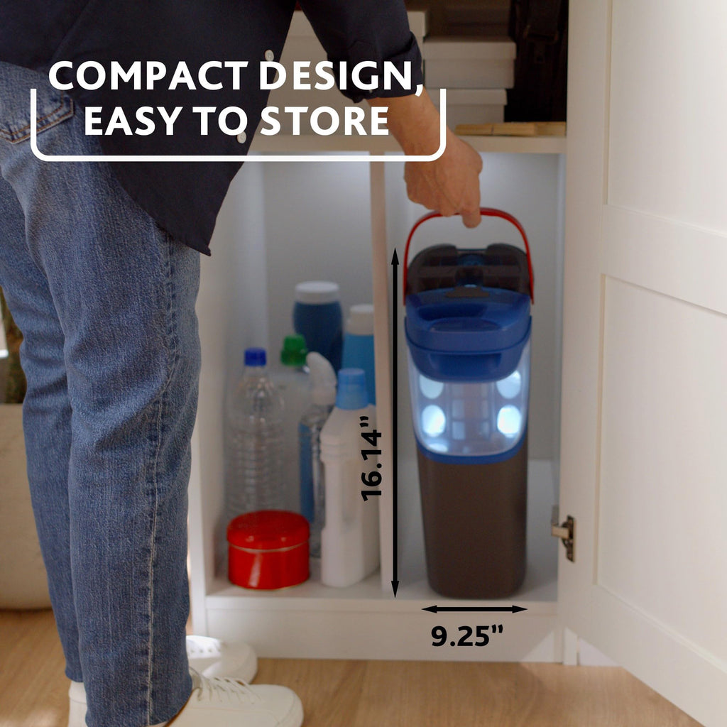 O-Cedar H2prO Flat Mop System | Quick Cleaning Tool | Clean with Clean Water | Machine Washable Reusable Microfiber Mop Pad | Safe on Wood Floors, Vinyl, Tile, Baseboards, Walls
