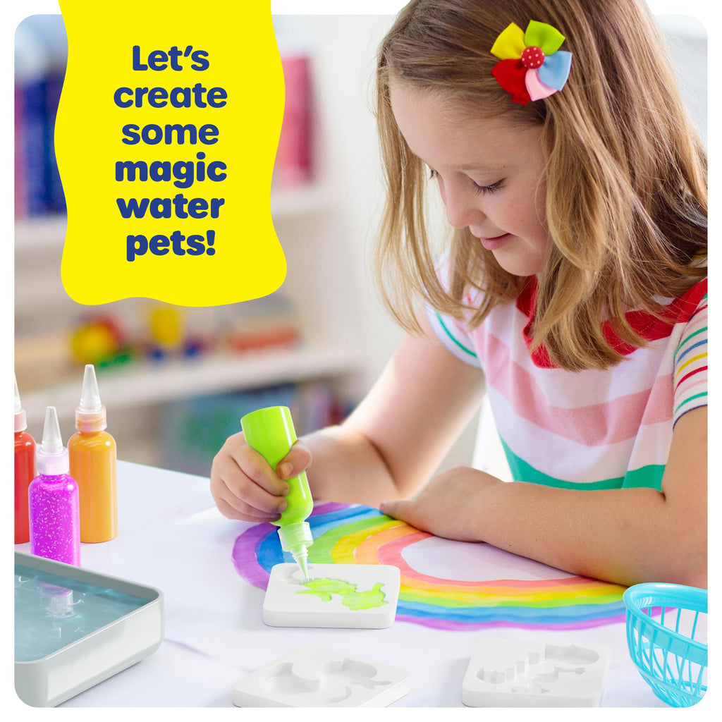 Dan&Darci Aqua Fairy Water Gel Kit for Kids - Magic Elf Toy Kits - Waters Pets - DIY Squishy Maker Set - Craft for Kids - Make Your Own Squishies Toys Crafts for Boys & Girls