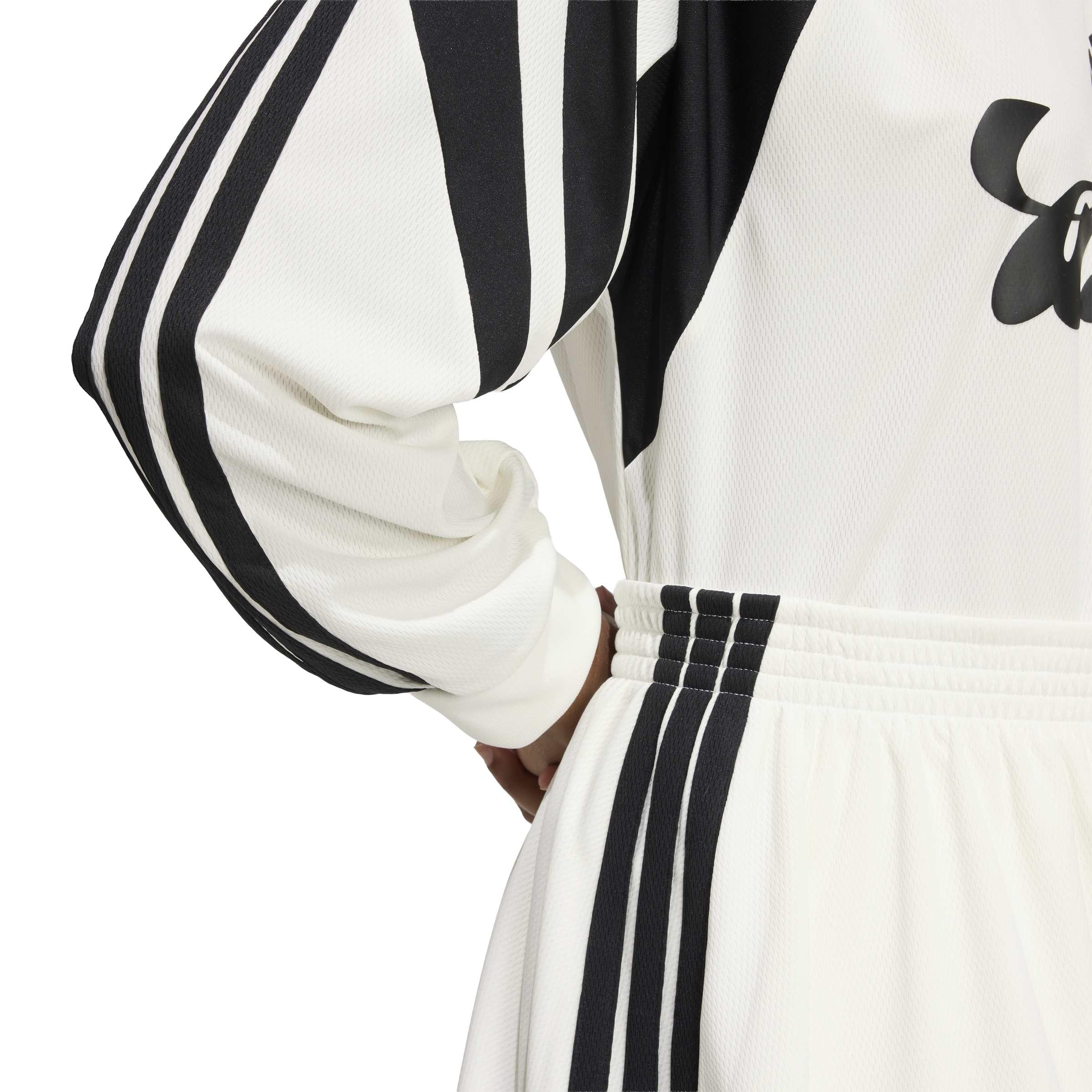 adidas Women's House of Tiro Mesh Skirt, Off White/Black, Medium