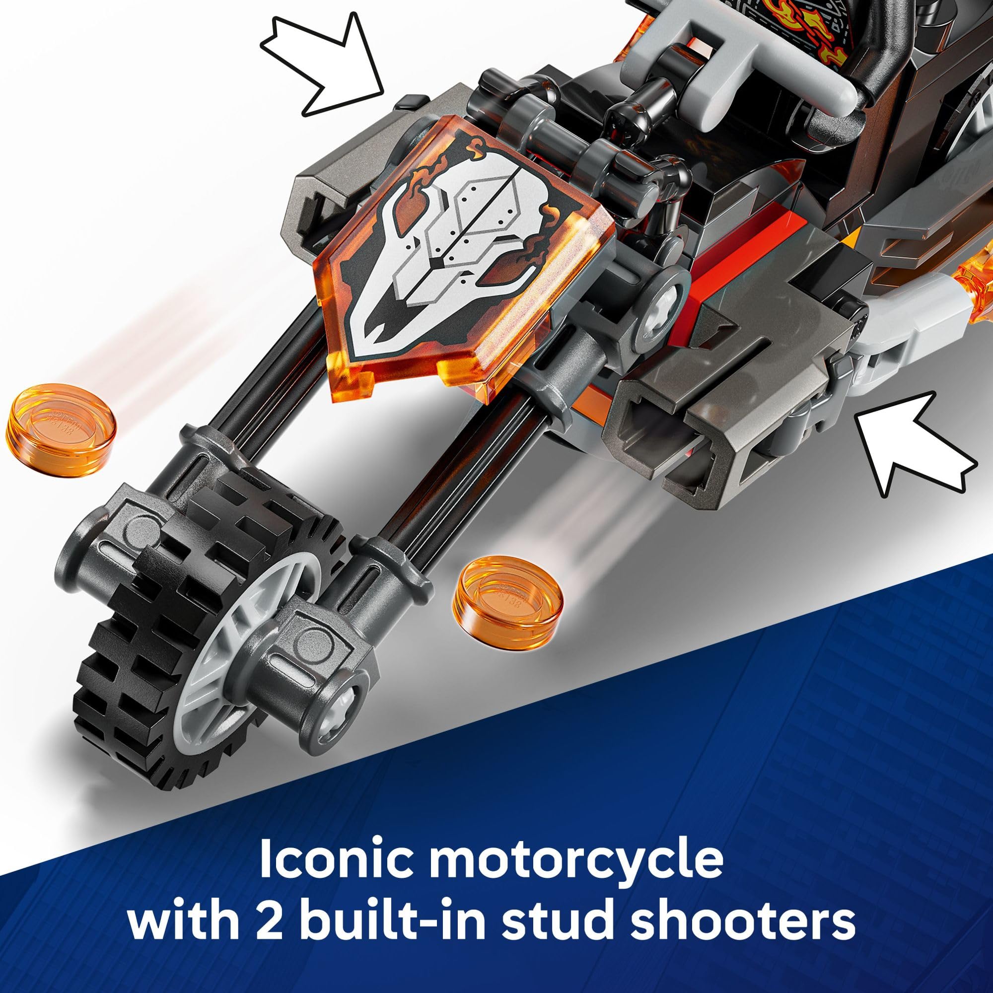 LEGO Marvel Spider-Man vs. Ghost Rider Motorcycle Building Toy for Boys & Girls, Ages 6+ - Super Hero & Villain Playset W/2 Marvel Minifigures - Gift Idea for Kids & Fans - 76335
