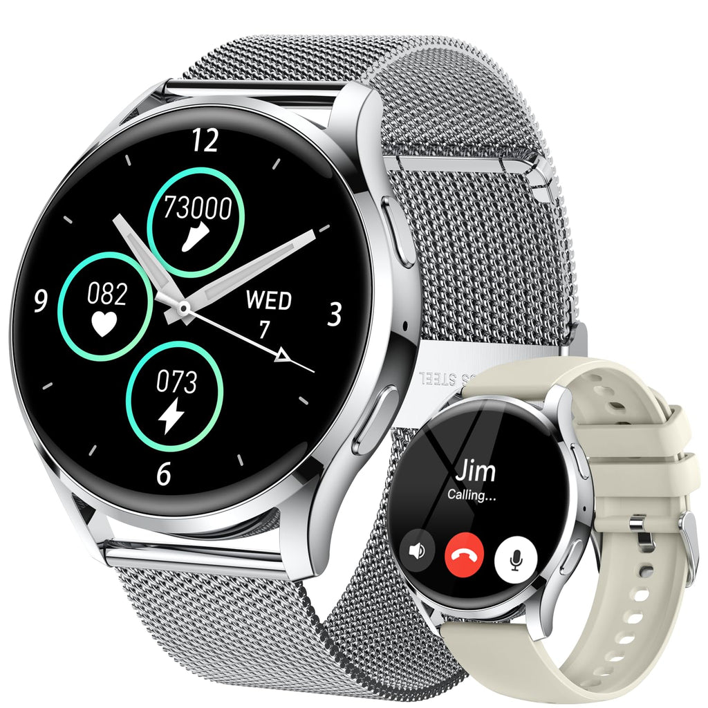 Smart Watch for Men Women Fitness: Waterproof Make/Answer Call Smart Watches for Men Digital Mens Watches Running Step Tracker Smartwatch Android Phones iPhone Samsung Compatible Heart Rate Monitor