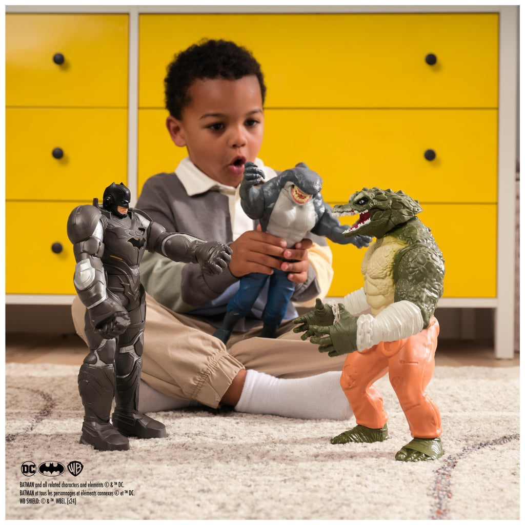 DC Comics, Batman Giant Series King Shark Action Figure, 12-inch Super Hero Collectible Kids Toys for Boys and Girls Ages 3 and Up