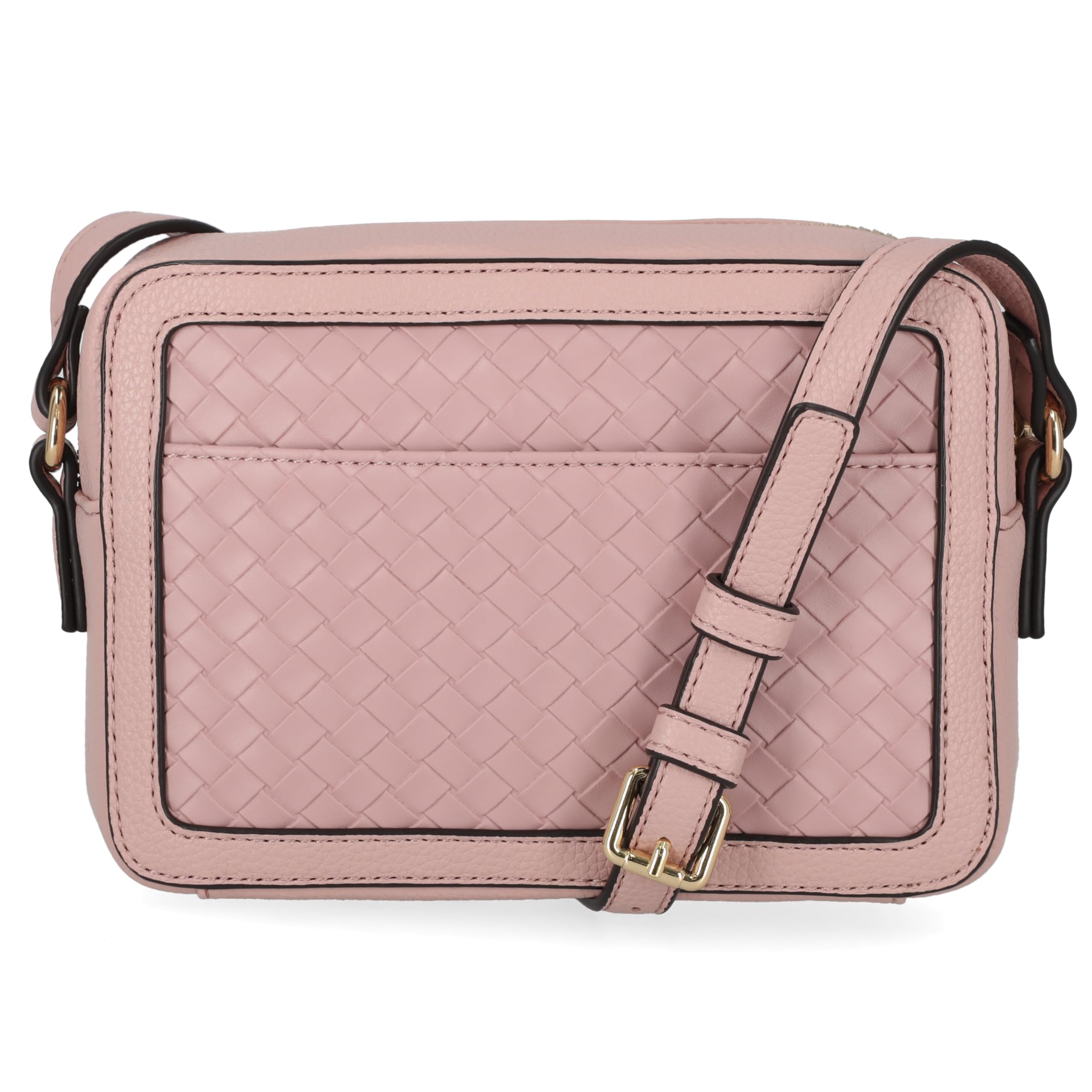 Nautica Women's Candid Camera Adjustable Crossbody Bag in Blush (Woven)