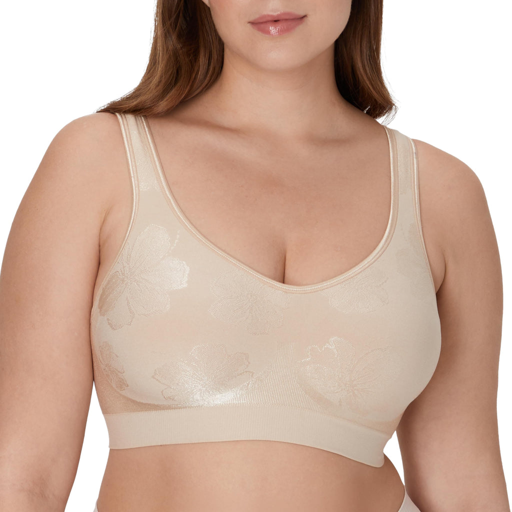 Bali Women's Wireless Bra, Comfort Revolution Full-Coverage Wirefree Bra for Women, Moisture-Wicking
